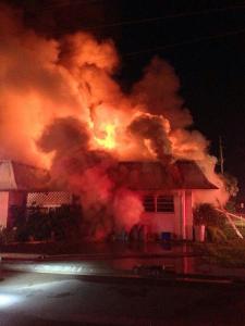 Fire fought by Flagler Fire Dept.